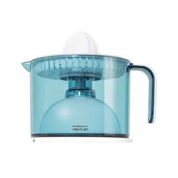 cecotec zitruseasy basic exprimidor electrico 40w tambor de 1l libre de bpa doble sentido de giro doble cono cubierta antipolvo