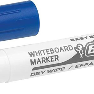bic velleda 1741 marcador para pizarra punta de 4.5 mm trazo 1.4mm tinta con base de acetona borrado optimo larga duracion color azul