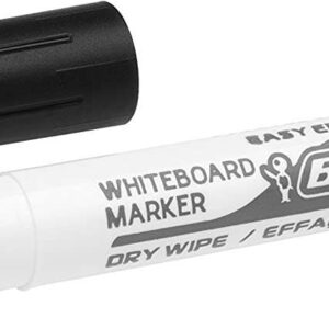 bic velleda 1741 marcador para pizarra punta de 4.5 mm trazo 1.4mm tinta con base de acetona borrado optimo larga duracion color negro