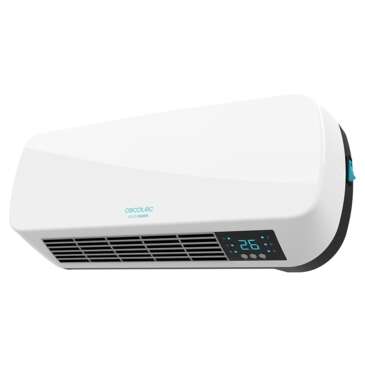 cecotec ready warm 5200 box ceramic calefactor ceramico de pared bajo consumo 2000w pantalla digital ipx2 temporizador 3 modos proteccion sobrecalentamiento mando a distancia