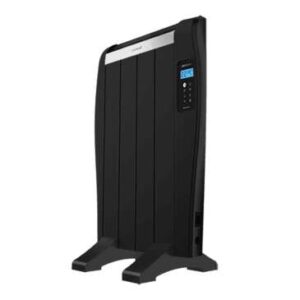 cecotec ready warm 800 thermal black radiador electrico bajo consumo 600w 4 elementos colocacion en pared o de pie pantalla led 3 modos temporizador mando a distancia