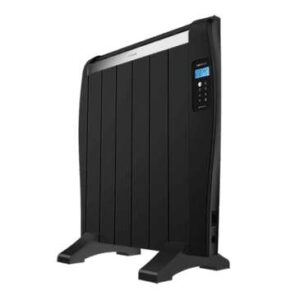 cecotec ready warm 1200 thermal black radiador electrico bajo consumo 900w 6 elementos colocacion en pared o de pie pantalla led 3 modos temporizador mando a distancia