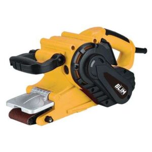 blim lijadora de banda 76x533mm 1010w velocidad 120 380rpm salida de extraccion del polvo empuñadura ergonomica cubierta de seguridad