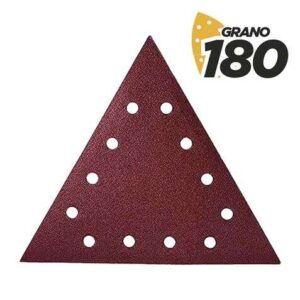 blim pack de 5 lijas con velcro para lijadora bl0223 grano 180 formato triangular