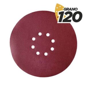blim pack de 5 lijas con velcro para lijadora bl0223 grano 120 formato circular
