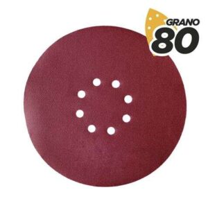 blim pack de 5 lijas con velcro para lijadora bl0223 grano 80 formato circular