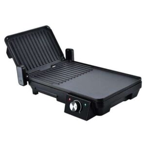 muvip sandwichera + plancha asar 2000w apertura hasta 180º placas grill + lisa selector de temperatura placa superior basculante asa tacto frio