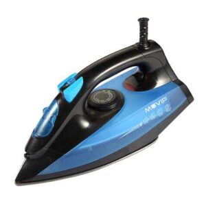 muvip plancha de ropa con vapor 1600w suela de ceramica deposito de 140ml control de temperatura cable 1.8m