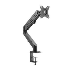 cromad soporte de mesa con piston de gas para monitor de 17" 27" ajustable en altura, giratorio e inclinable gestion de cables peso max 6.5kg vesa max 100x100mm