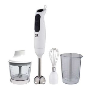 muvip batidora de mano 500w + accesorios 2 velocidades cuchilla de acero inoxidable termostato de seguridad