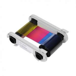 evolis ribbon color ymcko 1/2 panel cartucho de cinta original 400 impresiones por rollo r5h004naa