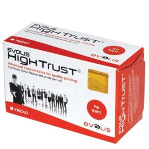 evolis ymcko cartucho de cinta original 200 impresiones r3011