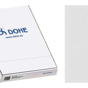 dohe caja de 100 dossiers uñero basic 100 micras tamaño folio transparente