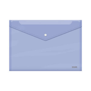 dohe sobre portadocumentos folio+ cierre de broche polipropileno cristal transparente 150 micras color morado