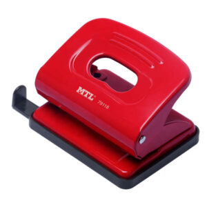 dohe taladro perforador metalico hasta 16 hojas guia y deposito color rojo