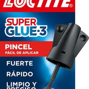 loctite super glue 3 pincel 5gr adhesivo universal triple resistencia fuerza y uso instantaneo 2640969/2046283/2640782/2641844/2971997