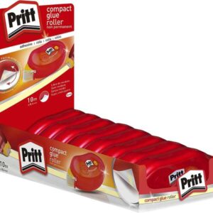 pritt compact roller adhesivo removible 8.4mm x 10m aplicacion limpia preciso y reciclable