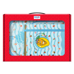 dohe kakao friends summer holiday pack de mochila grande + portatodo triple + carpeta de 4 anillas formato a4 con recambio de 100 hojas