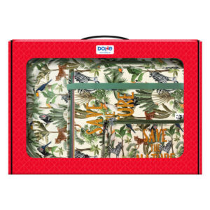 dohe wwf save the nature pack de mochila grande + portatodo triple + carpeta de 4 anillas formato a4 con recambio de 100 hojas