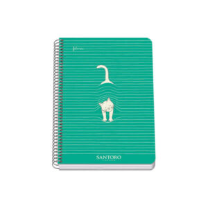 dohe santoro felines cuaderno espiral tapa rigida tamaño a5 de 80 hojas 90gr hojas con cuadricula 4mm