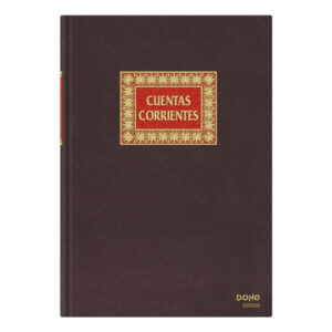 dohe libro de contabilidad cuentas corrientes folio natural encuadernacion en tela 100 hojas papel offset registro de 100gr