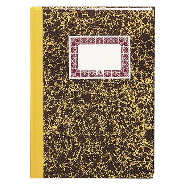 dohe cuaderno cartone modelo cuentas corrientes de 100 hojas folio natural tapa en tres piezas con lomera de tela interior en papel offset de 70g/m2 cosidos a hilo vegetal lomo amarillo