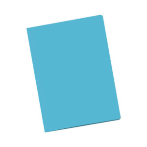dohe pack de 50 subcarpetas de cartulina 180gr tamaño folio ranura para fastener color azul claro
