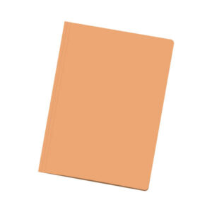 dohe pack de 50 subcarpetas de cartulina tamaño folio ranura para fastener color naranja claro