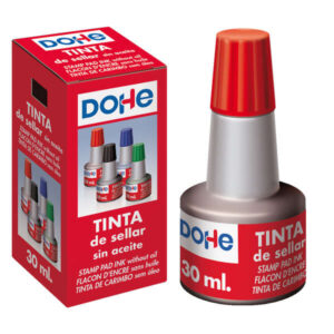 dohe tinta para tampones y sellos 30ml color rojo