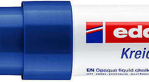edding 4090 rotulador de tiza liquida punta biselada trazo entre 4 y 15mm olor neutro color azul