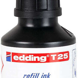 edding t25 bote de recarga para rotulador permanente capacidad 30ml color negro