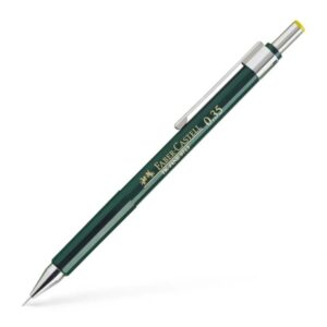 faber castell tk fine 9713 portaminas mina hb trazo 0.35mm goma de borra integrada