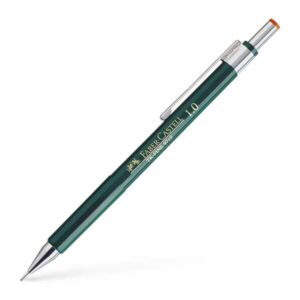 faber castell tk fine 9713 portaminas mina hb trazo 1mm goma de borrar integrada