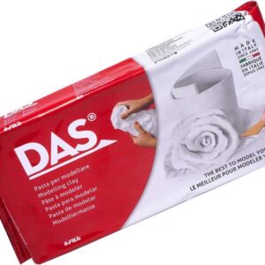 das pasta para modelar 1kg facil de trabajar seca al aire color blanco