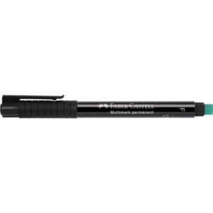 faber castell multimark rotulador permanente ancho de trazo 0.6mm goma de borrar integrada resistente a la luz y al agua color negro