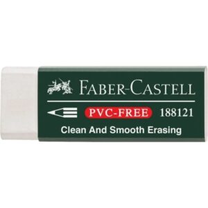 faber castell 7081 n goma de borrar de plastico sin pvc borrado limpio y facil