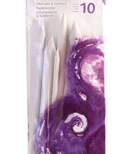daler rowney simply pack de 12 esfuminos 4 difuminos y 6 esfuminos color blanco