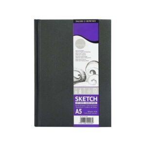 daler rowney simply cuaderno de dibujo cosido a5 54 hojas 100g/m2 cubierta rigida color blanco