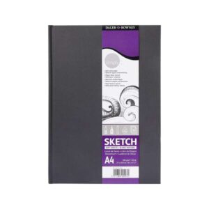 daler rowney simply cuaderno de dibujo cosido a4 54 hojas 100g/m2 cubierta rigida color blanco