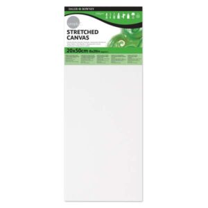 daler rowney simply bastidor entelado 20x50cm imprimacion triple grano medio 100% algodon sin acido 250g