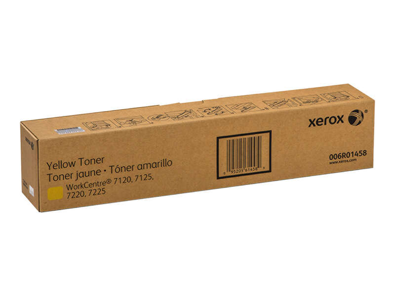 xerox workcentre 7120/7125/7220/7225 amarillo cartucho de toner original 006r01458