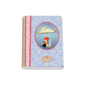 dohe santoro poppi loves messenger cuaderno espiral tapa rigida tamaño a5 de 80 hojas 90gr hojas con cuadricula 4mm