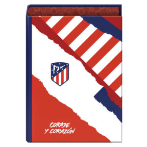 dohe atletico de madrid coraje y corazon carpeta de 4 anillas formato folio cubierta de carton forrado anillas niqueladas de 40mm