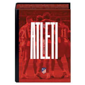 dohe atletico de madrid atleti carpeta de 4 anillas formato folio cubierta de carton forrado anillas niqueladas de 40mm