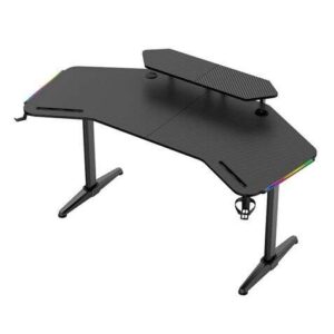 muvip mesa gaming pro1500 xl fibra carbono luz rgb sound