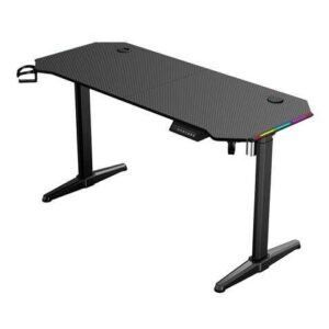 muvip mesa gaming pro1600 xl motorizada fibra carbono luz rgb sound