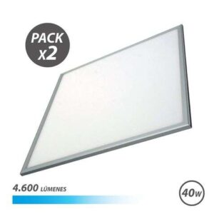 elbat pack 2 paneles led 60x60 40w 4600lm luz fria