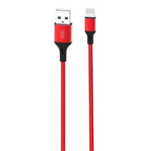 xo cable nb143 cordon usb lightning 2.4a 2m color rojo