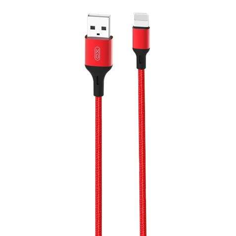 xo cable nb143 cordon usb lightning 2.4a 2m color rojo