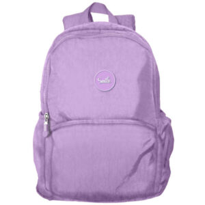 dohe serie pastel mochila escolar mediana 2 compartimentos tirantes reforzados y ajustables asa superior color morado pastel